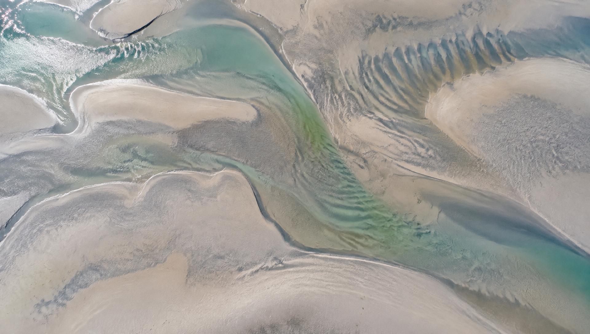 Aerial coastline